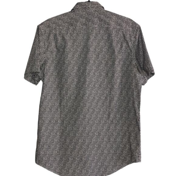 Michael Kors mens button down shirt black and white size S - Picture 3 of 8